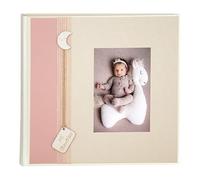 Demark - Álbum tradicional bautizo, Álbum encuadernado para fotos bautizo, Álbum fotos bebé, Album infantil. (20 hojas, Rojo, 25x25)