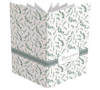 Demark - Libro de firmas encuadernado comunión unisex con 10 hojas ilustradas, Álbum firmas para comunión con diseños genericos para escribir y fotos. (Eucalipto)