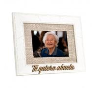 Demark - Marco de fotos con mensaje de te quiero abuela, Marco para regalar a tu abuela, Tamaño foto 10x15 cm.