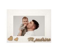 Demark - Marco de fotos para padrino, Portafoto para regalar a padrino, Padrino bautizo, Padrino boda.