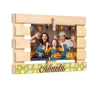 Demark - Marco de madera original para fotos con texto de abuela, regalo con foto para tu abuela, bonito regalo abuela,