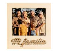 Demark - Marco Imán Familia KV565. Encantador marco de madera con imán para fotos de 11x9 cm - Ideal para celebrar momentos familiares y decorar el hogar