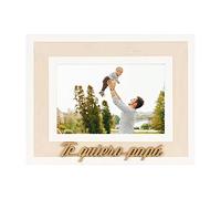 Demark Marco Madera Te quiero Papá | Marco Horizontal Día del Padre 10x15 y 15x20 cm. (15x20)