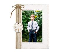 Demark Marco Mi Comunion |Marco Madera | Portaretrato 10x15 vertical | Regalo Primera Comunion | Marcos original | Marcos para niña y niño |