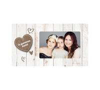 Demark - Marco para fotos con texto de te queremos mamá, Ideal para el dia de la madre, marco de forex para regalar a mamá, marco para foto 10x15 cm horizontal