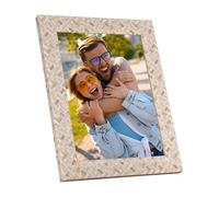 Demark Marco Plástico SO304 - Elegante marco para fotos - Tamaños disponibles: 10x15 y 15x20 cm - Ideal para sobremesa y pared - Diseño moderno y versátil para cualquier decoración (Blanco, 10x15)