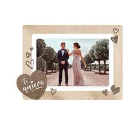 Demark Marco San Valentin | Marco 10x15 cm horizontal | Portaretratos Dia de los Enamorados | Marcos PVC | Regalo fotografía San Valentin | Marcos Te Quiero