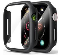 Demark Paquete de 2 fundas rígidas para Apple Watch (negro/negro, 38 mm para Series 3/2/1)