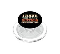 Demasiadas Guitarras dijeron Que Nadie Nunca Guitarrista Humor PopSockets PopGrip para MagSafe