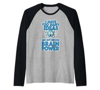 Demasiadas Ideas no es Suficiente Poder Cerebral Cita Divertida Camiseta Manga Raglan