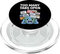 Demasiadas pestañas Abiertas Gracioso Ansiedad TDAH Humor Caos Emocional PopSockets PopGrip para MagSafe