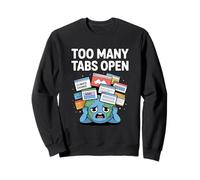 Demasiadas pestañas Abiertas Gracioso Ansiedad TDAH Humor Caos Emocional Sudadera