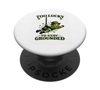 Demasiado Afortunado para castigar Duendes Divertidos Lucky Joke Irish PopSockets PopGrip Adhesivo