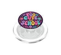 Demasiado Bonito para la Escuela, Retro, Genial, Profesor, Estudiante, Floral PopSockets PopGrip para MagSafe