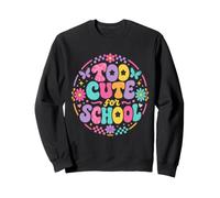 Demasiado Bonito para la Escuela, Retro, Genial, Profesor, Estudiante, Floral Sudadera