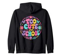 Demasiado Bonito para la Escuela, Retro, Genial, Profesor, Estudiante, Floral Sudadera con Capucha
