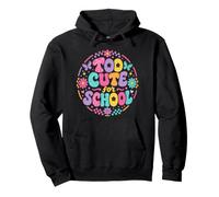 Demasiado Bonito para la Escuela, Retro, Genial, Profesor, Estudiante, Floral Sudadera con Capucha