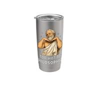 Demasiado caliente para filosofar Sócrates divertido Vaso térmico de acero inoxidable de doble pared