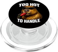 Demasiado Caliente para Manejar Capybara Chili Pepper Picante Food Meme PopSockets PopGrip para MagSafe