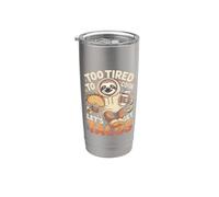 Demasiado Cansado Para Cocinar Vamos A Conseguir Tacos Sloth Taco Vaso térmico de acero inoxidable de doble pared