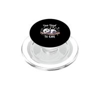 Demasiado Cansado para Cuidar Dormir Panda Arte Relax PopSockets PopGrip para MagSafe