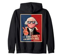Demasiado Genial para el Gobierno británico George Washington 4 de Julio Sudadera con Capucha
