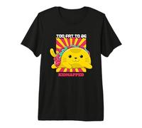Demasiado Gordo para ser secuestrado (Divertido Gato Taco gráfico) Camiseta Premium