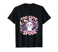 Demasiado lindo para asustar a Halloween Bunny & Bat Kawaii Camiseta