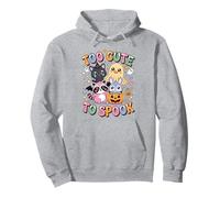 Demasiado Lindo para asustar a un Conejo Kawaii, Gato Fantasma, Mapache Sudadera con Capucha