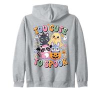 Demasiado Lindo para asustar a un Conejo Kawaii, Gato Fantasma, Mapache Sudadera con Capucha