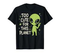 Demasiado Lindo para Este Planeta, Signo de la Paz alienígena, Espacio, niños Camiseta