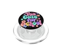 Demasiado Lindo para la Escuela, Retro, Genial, Profesor y Estudiante. PopSockets PopGrip para MagSafe