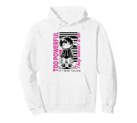 Demasiado Poderoso Si Fuera Más Alto Anime Altura Humor Meme Sudadera con Capucha