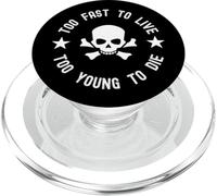 Demasiado Rápido para Vivir Demasiado Joven para Morir Sketeton Head Divertido PopSockets PopGrip para MagSafe