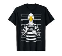 Demasiado Tonto Goose Policía Mugshot Divertido Cárcel Criminal Convicto Camiseta gráfica económica