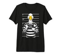 Demasiado Tonto Goose Policía Mugshot Divertido Cárcel Criminal Convicto Camiseta Premium