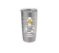 Demasiado tonto Goose Policía Mugshot Divertido Cárcel Criminal Convicto Vaso térmico de acero inoxidable de doble pared