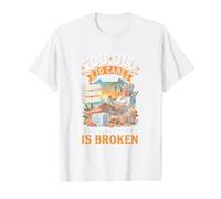 Demasiado Viejo para cuidar Club Mi Dar un Maldito está Roto Camiseta gráfica económica, Hombre, Blanco, XL