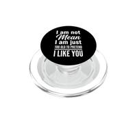 Demasiado Viejo para fingir diseño de Sarcasmo de honestidad PopSockets PopGrip para MagSafe