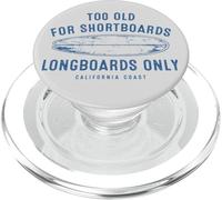 Demasiado Viejo para shortboards Solo longboards Diseño de PopSockets PopGrip para MagSafe