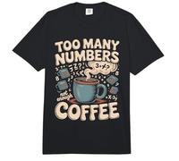 Demasiados números No Hay Suficiente café Matemáticas Broma Comfort Colors Adult Heavyweight T-Shirt