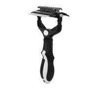 Dematting Comb For Dogs - Metal Teeth Portable Non-slip Undercoat Rake
