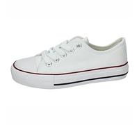 DEMAX 5-A12A Lonas Blancas NIÑA Zapatillas Blanco 32