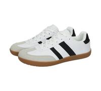 DEMAX 7-1227B2 Zapatillas Deportivas respetuosas para Mujer Blancas con Detalles Negros y Plantilla Double Memory Foam Mujer Deportivos Blanco-Negro 41