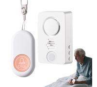 demaxiyad Alarma de cama para ancianos, timbre de advertencia inalámbrico, impermeable, para personas mayores, alarma de cama para niños y adultos, enuresis en interiores, cuidadores y pacientes que