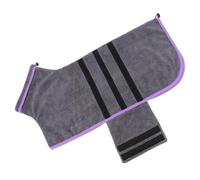 demaxiyad - Albornoz para perro, toalla de microfibra suave de secado rápido, vestido cómodo para perros, ideal para el aseo en casa, viajes, invierno, baño, días