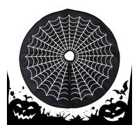 demaxiyad Alfombra de árbol | Decoración de árbol de telaraña de 60 cm - Alfombra temática de pesadilla de fiestas de otoño Halloween,Decoración interior exterior otoño Navidad Halloween