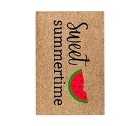 Demaxiyad Alfombra de bienvenida al aire libre, Alfombra de bienvenida de verano, Felpudo estampado sandía | Felpudo decorativo Hello Summer 16x24 pulgadas, felpudo estacional antideslizante con