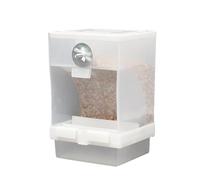 demaxiyad automático para pájaros sin ensuciar, dispensador de Alimentos para periquitos de acrílico, Accesorios duraderos para Jaula para cacatúas, Ardillas, pinzones, tortolitos, periquitos