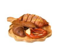 demaxiyad Bandeja de madera de Navidad, bonitos platos de madera para servir de Navidad, platos reutilizables para aperitivos, cenas, ensaladas, picnic, , cocina, queso, caramelos, camping, boda